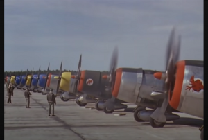 Fighter Squadron, 1948, Combat scene
