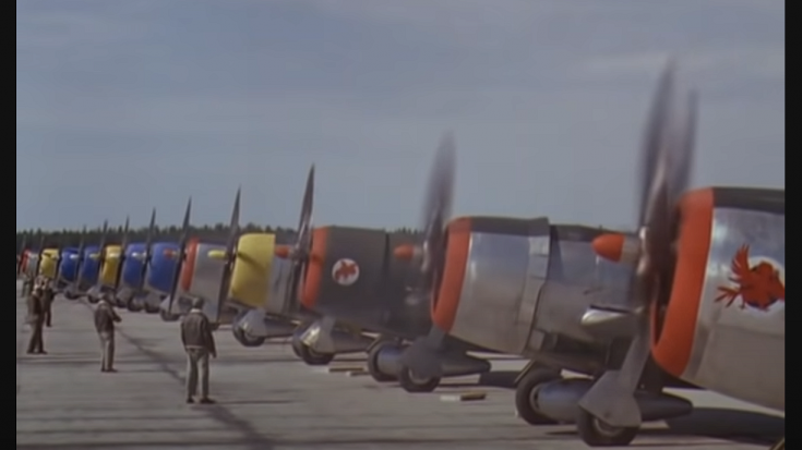 Fighter Squadron, 1948, Combat scene | World War Wings Videos