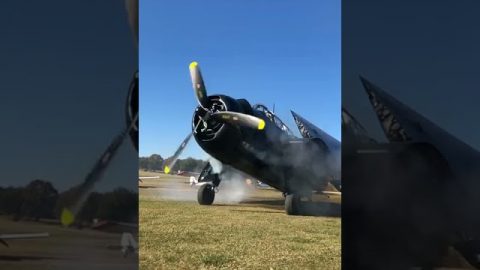 Corsair Engine Cold Start | World War Wings Videos