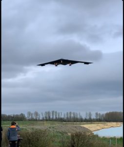 B2 Stealth Bomber Arriving at Fairford