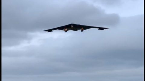 B2 Stealth Bomber Arriving at Fairford | World War Wings Videos