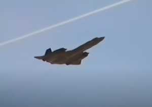 SR-71A Blackbird super low pass at Nellis AFB with full burners