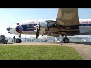 Douglas DC-7B start and departure