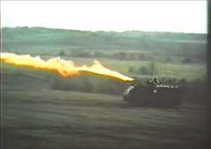 The Range of a M132 Armored Flamethrower Is Insane