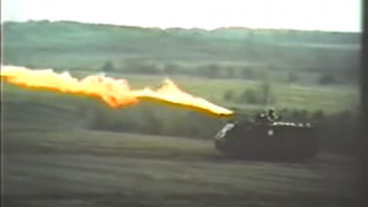 The Range of a M132 Armored Flamethrower Is Insane
