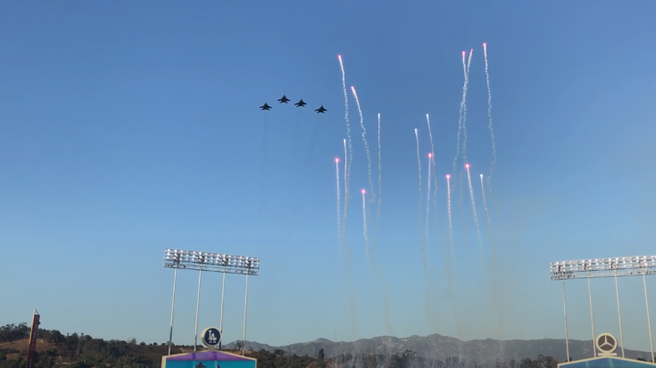 F-15 Flyover 2017 World Series Game 1 | World War Wings Videos