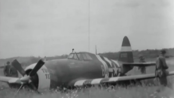 P-47D Towed Away After Forced Landing in France | World War Wings Videos