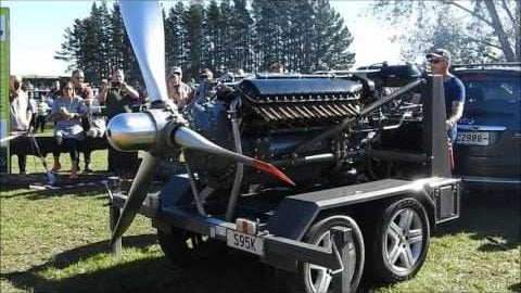 1943 Allison V-1710 Aircraft Engine Napier New Zealand 07/05/2017 | World War Wings Videos