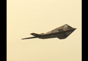 USAF F-117 Nighthawk Takes Off