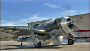 Restored WWII Republic P-47 Thunderbolt “Razorback” Fighter Flight Demo!