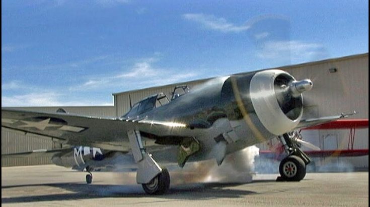 Restored WWII Republic P-47 Thunderbolt “Razorback” Fighter Flight Demo!