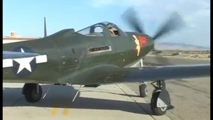 Restored WWII P-63 Kingcobra Fighter Flight Demo- GREAT Allison V-12 Engine Sound !