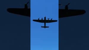 Avro Lancaster Flies Over Grimsthorpe Castle