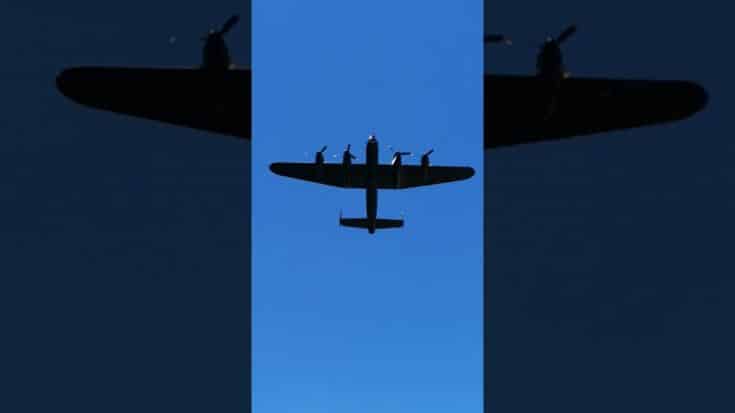 Avro Lancaster Flies Over Grimsthorpe Castle | World War Wings Videos