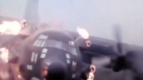 C-130 Fails Landing With Rockets | World War Wings Videos