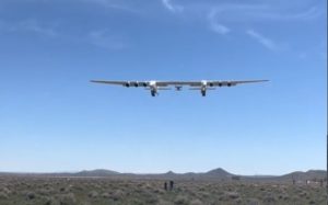 Stratolaunch Flies Right Over Cameraman, Lands In Mojave