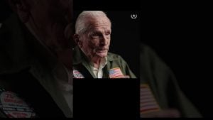 WWII Vet Describes Seeing Artillery Fall on Enemy Tanks Before Battle