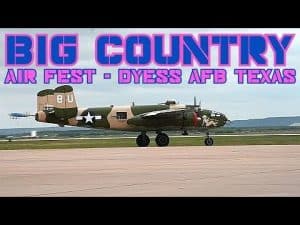 Big Country Air Fest Dyess AFB, Texas, Airshow 22 Apr 2023 – F-22 B-1B C-130J C-47 F-5 P-51