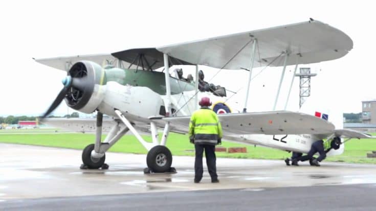 Fairey Swordfish LS326/L2 Start Up & Take Off | World War Wings Videos