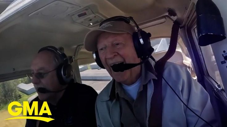 100-year-old World War II Veteran Flies Plane On Birthday | World War Wings Videos