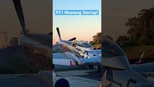 Very Angry P-51 Engine Start