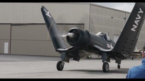 Planes of Fame – Flight Demo Vought Corsair F4U-1 return | World War Wings Videos