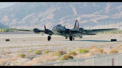 Palm Springs Air Museum- B 17 The Movie Memphis Belle Last Taxi | World War Wings Videos
