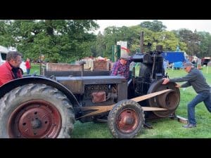 Starting 1938 Yanmar 2DG From WW2 Japanese Aircraft Carrier
