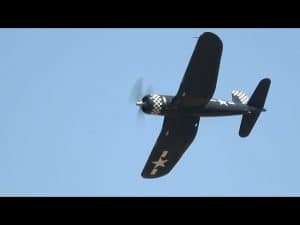 FG-1D Corsair Fly-bys at WWII Weekend 2023 Sunday