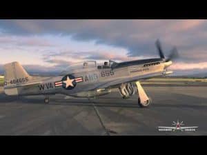 P-51 Mustang: Engine start, taxi & takeoff. SPECTACULAR SOUND!