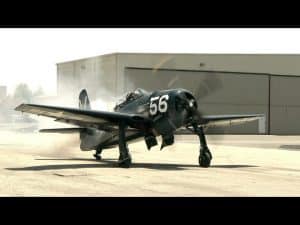 Planes of Fame Flight Demo Grumman F8F Bearcat Startup