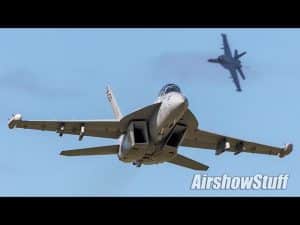 EA-18G Growler Demo and US Navy Legacy Flight