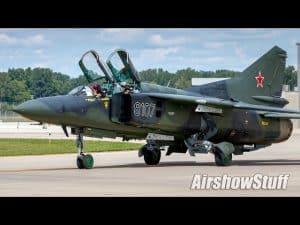 MiG-23 Final Flybys At Thunder Over Michigan 2023