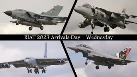 RIAT 2023 Arrivals Day | 7/12/23 | World War Wings Videos