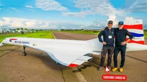 WORLDS LARGEST RC MODEL! 149KG 10METERS CONCORDE WITH 4x JET TURBINES!
