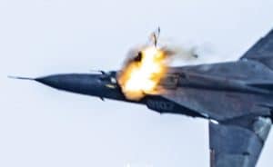 Stunning Photos: MiG-23 Pilots Eject at Michigan Airshow