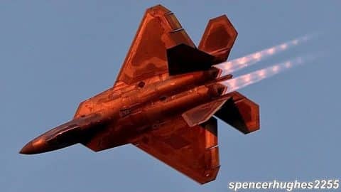 2023 F-22 Raptor Demo TWILIGHT Oshkosh EAA AirVenture | World War Wings Videos