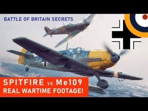 Spitfire Shooting Down Me109- Must See RARE Actual 1940 Footage