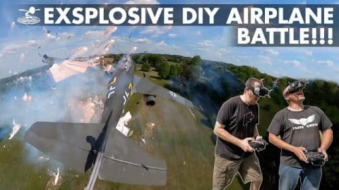 Explosive Battle With Two Giant DIY Airplanes