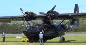 PBY-6A Catalina Engine Start And Takeoff In 4K