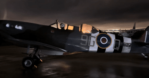 Spitfire Engine Run At Night Results In Merlin V12 Flames