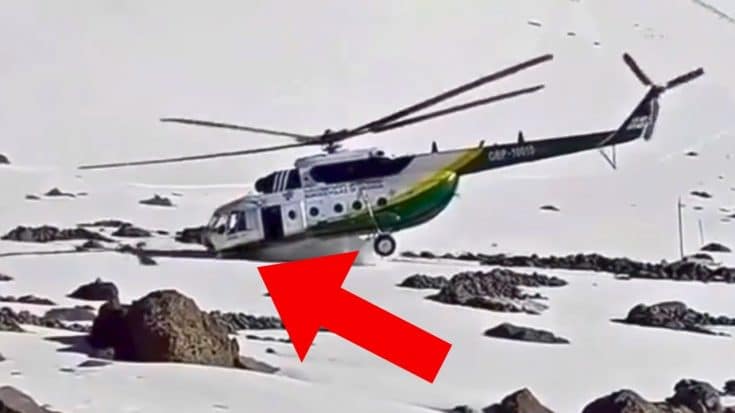 Helicopter Gets Dragged Through Snow, Loses Nose Gear | World War Wings Videos