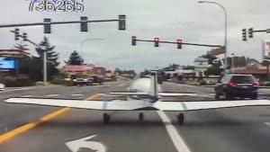 Plane Lands On Road, Gets Pulled Over