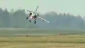 Fighter Jet Crashes During Landing
