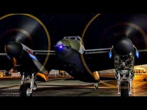 Mosquito Night Engine Run – Merlin flames