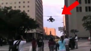 Apache Flies Low and Almost Hits Building