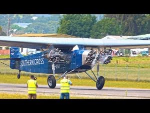 Kingsford Smith Fokker First Display Flight After 12 Years