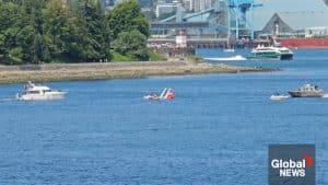 Float Plane Crashes Into Boat During Takeoff