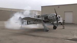 Focke-Wulf FW190 WWII Fighter Startup