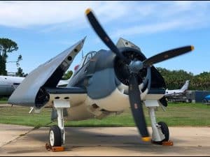 Restored F6F-3N Hellcat ROARS During Engine Start-Up